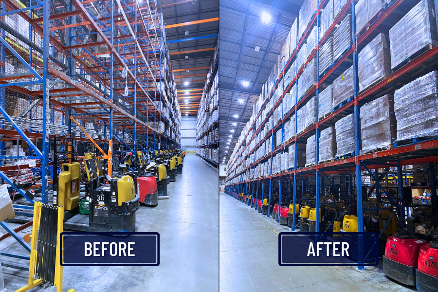 Phased Installation Doubles Storage Density in an Active Facility